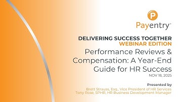 Performance Reviews & Compensation: A Year-End Guide for HR Success [Webinar]