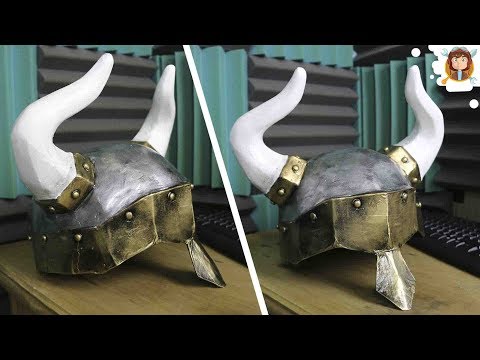 Como fazer um Capacete de Papelão - (Viking)