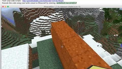 Turtleblocks & Turtlecode for Computercraft in Minecraft - QuickStart