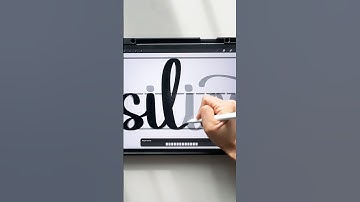 Lettering "Resilient" in modern calligraphy! #procreate #shorts #calligraphyforbeginners