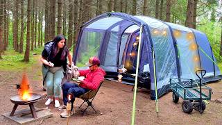 COZY TENT CAMPING WITH OUR INFLATABLE TENT