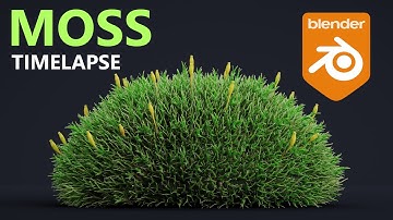 How to create a MOSS in Blender - Timelapse