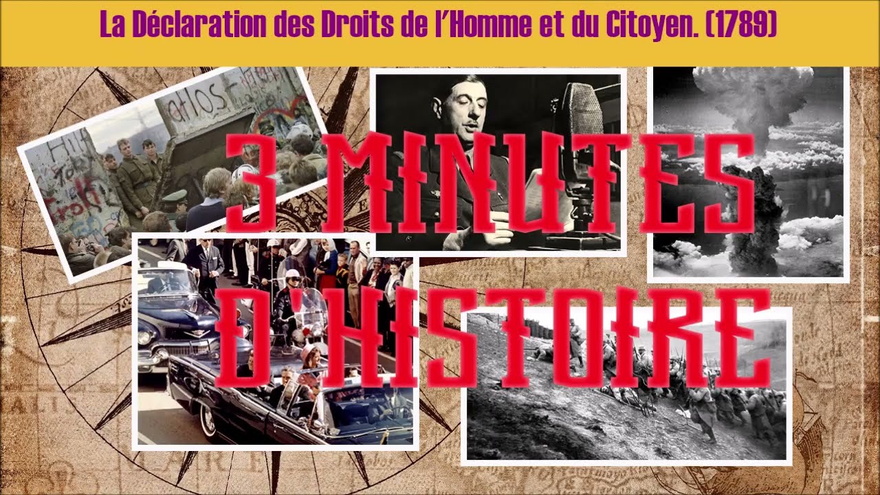 La déclaration des Droits de l'Homme et du Citoyen (DDHC) - 1789.