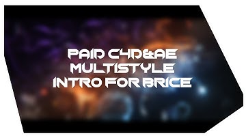 #470 Paid C4D&Æ Multistyle Intro for Brice // another Experiment? // i like this one // [2K]