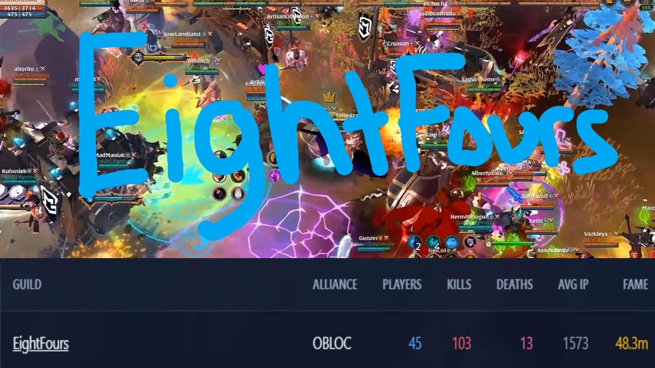 EightFours on Brawl | 3 Fights | Caller POV | Albion Online ZvZ