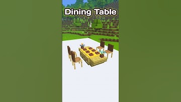 How To Make Dining Table In Minecraft || #shorts #viralshorts #viral