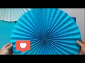 1 часть Как сделать бумажный веер d30 cm, 42 сm гирлянда/Make Paper Rosette Flower