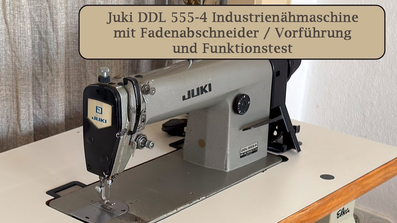Juki DDL 555-4 Industrienähmaschine mit Fadenabschneider | Vorstellung / Presentation