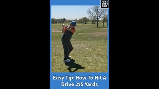 Easy Tip For How To Hit A Drive 295 Yards #simplegolftips #golfdriver