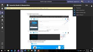 Immersive Reader in Files in Teams