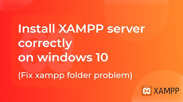 install XAMPP server correctly on windows 10  (Fix xampp folder problem)