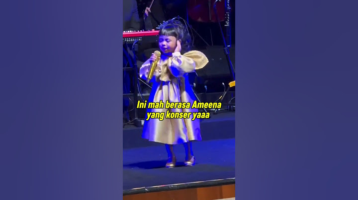 Lucunya Ameena saat nyanyi dia atas panggung,berasa konser nih #ameena #attahalilintar #azura