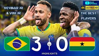 NEYMAR AND VINI JR PUT ON A SHOW! BRAZIL HUMILIATED GHANA AND DELIVERED A HISTORIC ROUT