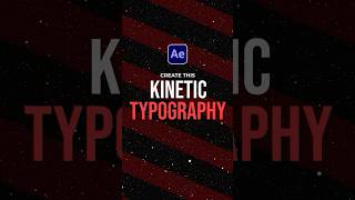 Create Kinetic Typography in After Effects #tutorial