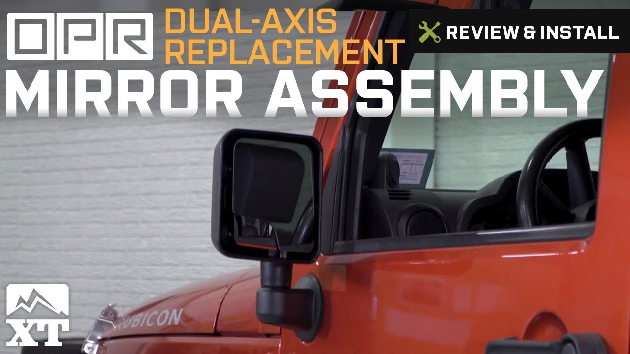 Jeep Wrangler OPR Dual-Axis Replacement Mirror Assembly (2007-2017 JK)  Review & Install - YouTube