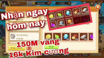 Code Hải tặc đại chiến Nhận ngay 16k kim cương 100M vàng EXP