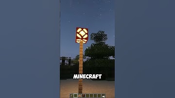 Wireless Torch in Minecraft! 🔥 (Easy Trick!) #shorts