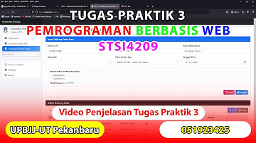 Tugas Praktik 3 UT - Pemrograman Berbasis Web (STSI4209)