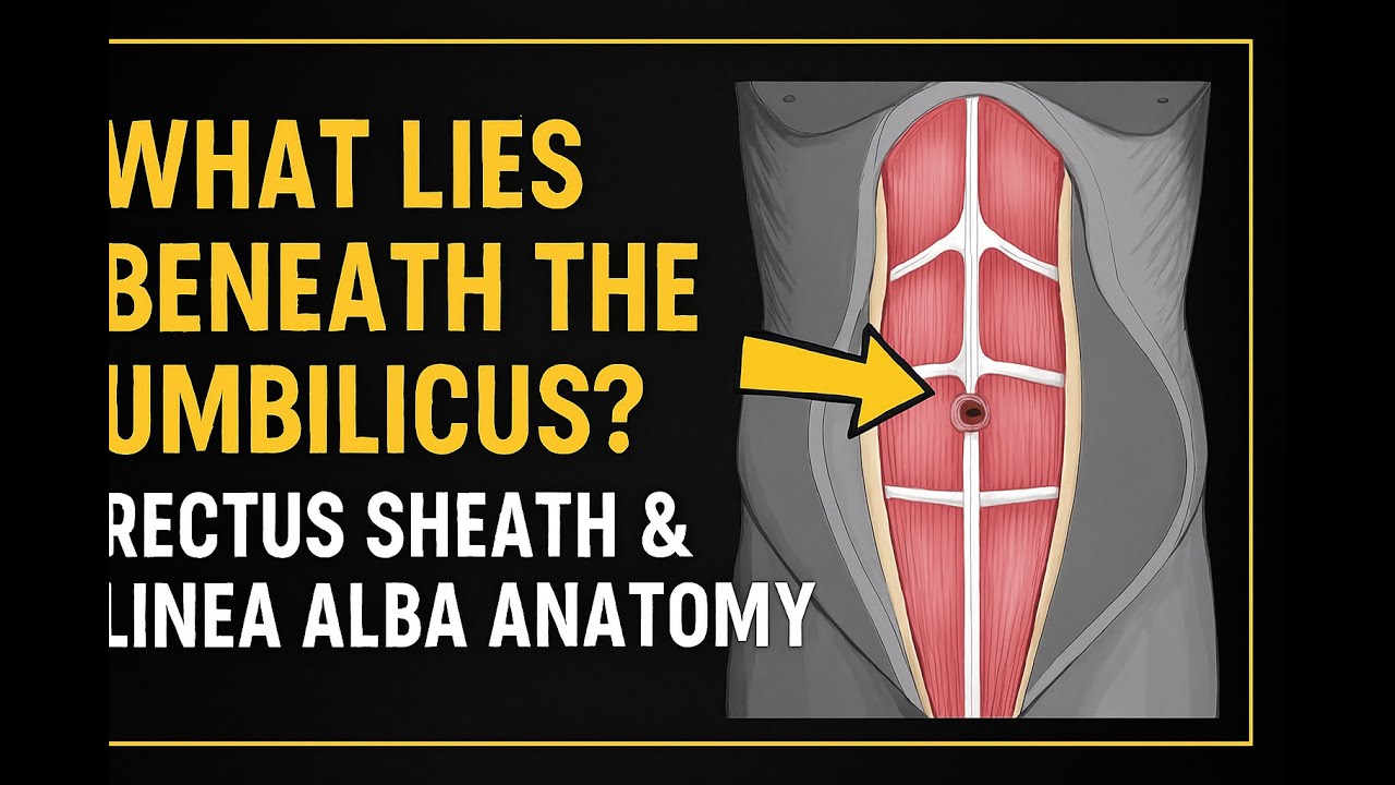 What Lies Beneath the Umbilicus? | Rectus Sheath & Linea Alba Anatomy | 