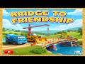 Big Construction Project: Excavator, Bulldozer And Mixer Truck Build A Bridge 😆🌉| Vehicles Animation