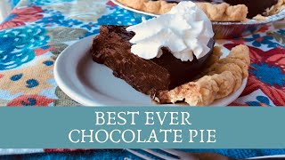 HOW TO MAKE CHOCOLATE CREAM PIE — 100% Homemade