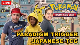 Paradigm Trigger Japanese Pokémon Cards! Live Stream Opening with Maria and Erika