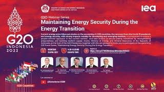 Information Maintaining Energy Security During the Energy Transitions Update