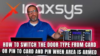 How to switch the door type from Card OR Pin to Card and PIN when area is armed with Protege ICT GX