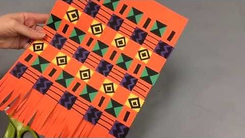 kente paper weaving