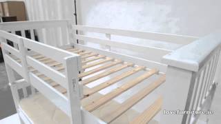 The Neptune Bunk Bed is a Wooden Bed Frame, with a Classic White Finish. Perfect for your children