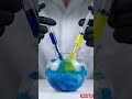 Blue + Yellow Mixing Underwater… The Result is Beautiful💚 #colormixing #asmr #oddlysatisfying #water