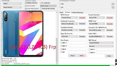 Lava Z3 (LZG403) pattern password Frp Remove Umtpro