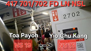 [SMRT] KSF C151C Set 701/702 from NS19 Toa Payoh - NS15 Yio Chu Kang (》NS1 EW24 Jurong East Bound).