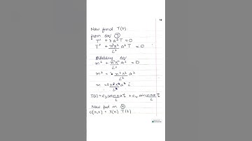 12.4 Wave Equation Example DE by zill 7 edition #differential_equation #maths #mathematics #math