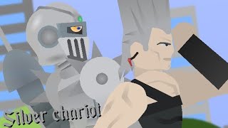 Silver chariot stand cry