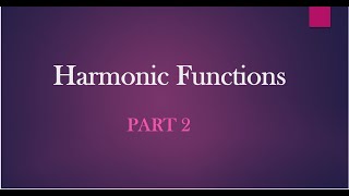 Famous Harmonic Function Part 2 Profile
