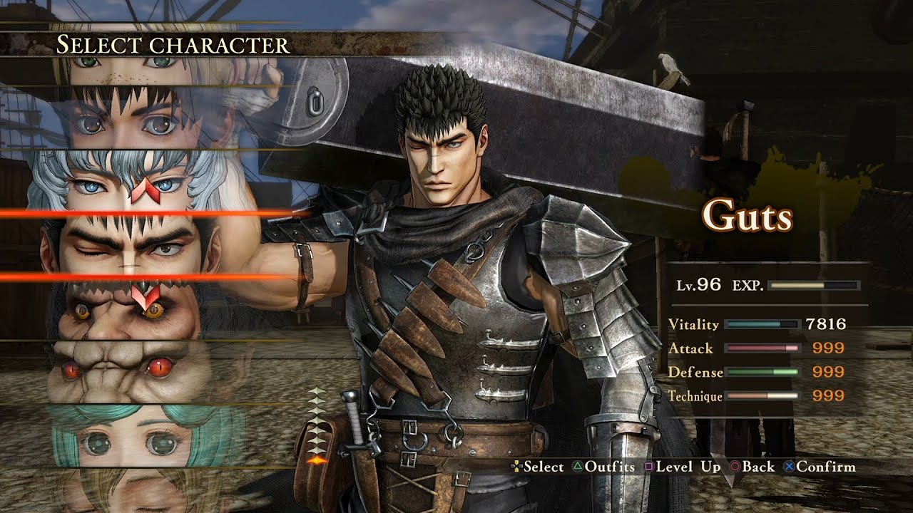 Berserk and the Band of the Hawk Characters [PS4] YouTube