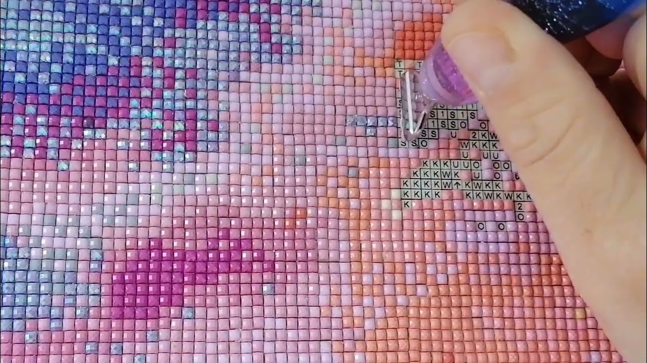 Diamond painting Mystery mit AB Steine 52/63