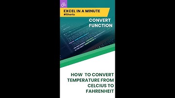 CONVERT Function EXCEL IN A MINUTE #shorts