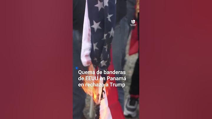 Queman banderas de EEUU en Panamá en rechazo a las palabras de Trump sobre el control del Canal.