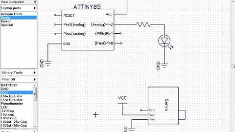 Making the schematic for the Useless Box