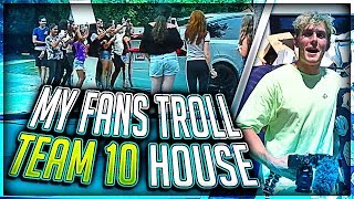 Jake Paul Trolled By My Fans at Team 10 House