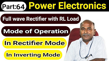 Full wave rectifier with RL Load mode of Operation in tamil