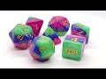 Gradients - Jester's Court - Old School 7 Piece DnD RPG Dice Set