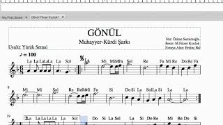 Gönül (Fikret Kızılok) - Solfej