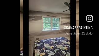 Misty Mountains Wallpaper Installation  #wallpaperinstallation  #AccentWall #WallpaperMakeover screenshot 4