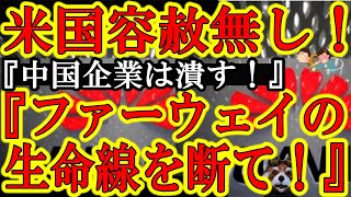 【米国政府えっぐ。『ファーウェイとアリババの生命線を断てぇ！』huaweiに３兆円以上の被害を与えた米国制裁が再びクルぞぉ！】世界３位と５位のクラウドサービス停止の検討開始！中国はスパイ防止法超強化し