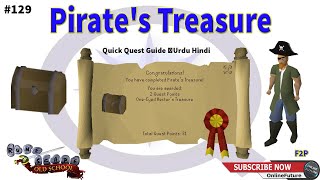 OSRS│How To Complete Pirate's Treasure│F2P Quest 2021│Urdu & Hindi