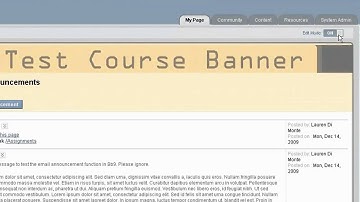 Blackboard 9 Creating Content Areas