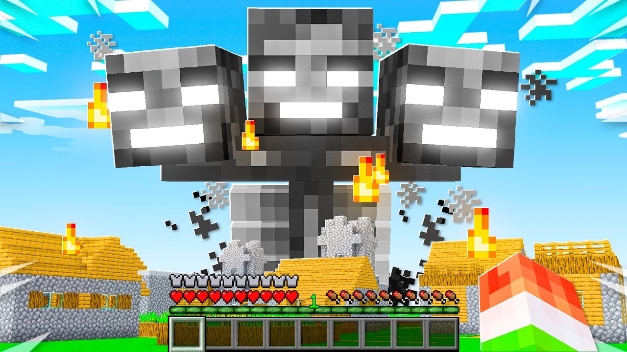I Spawned A Colossal Wither Boss Youtube 